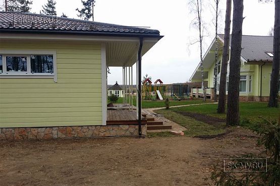 Фото репортаж с места строительства SPA комплекса с панорамными окнами в кп Сосновый берег  - 10