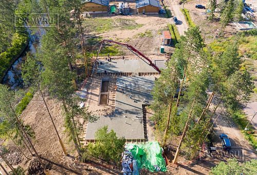 Монтаж индивидуального расчётного фундамента УШП PRO для строительства кирпичного дома в Рощино 2, S плиты = 530 кв.м, Лениградская обл. - 39