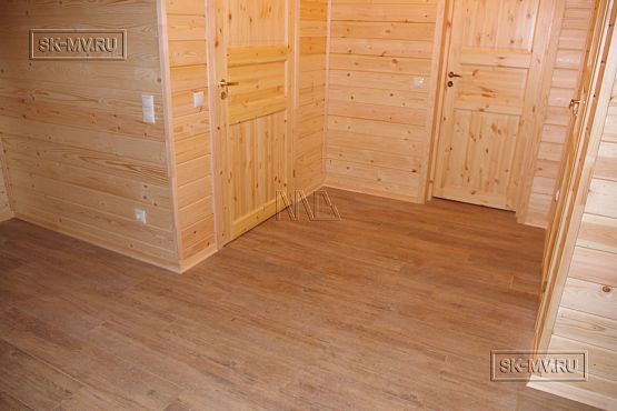 Строительство каркасного охотничего одноэтажного дома в Лужском районе - 10