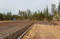 Монтаж индивидуального расчётного фундамента УШП PRO для строительства одноэтажного кирпичного дома в п. Рощино, Ленинградская обл. - мини - 12