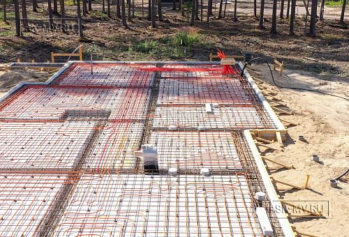 Монтаж индивидуального расчётного фундамента УШП PRO для строительства каркасного дома в Рощино 2, S заливки = 178 кв.м, Лениградская обл. - 2