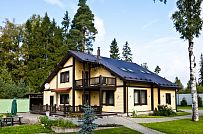 Строительство большого желтого каркасного дома с гаражом и сауной в пгт Сиверский - мини - 2