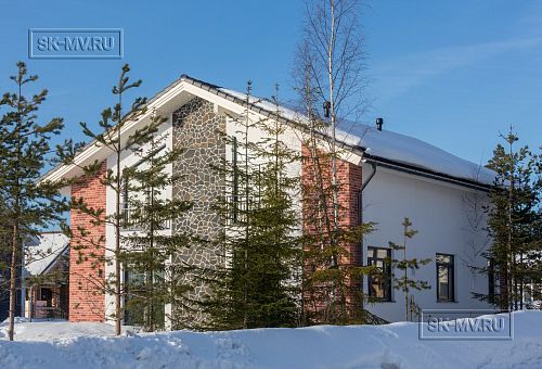 Фото репортаж с места строительства загородного коттеджа из газобетона с сауной внутри в Савое Ленобласти  - 4