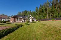 Одноэтажная усадьба в английском стиле в КП Галактика, технология каркас - мини - 47