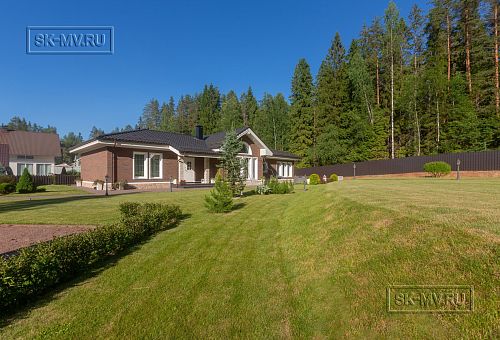 Одноэтажная усадьба в английском стиле в КП Галактика, технология каркас - 47