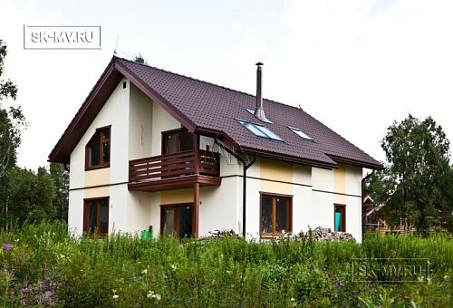 Строительство двухэтажного каркасного дома в КП Охтинская Долина - 1