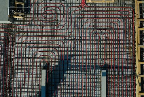 Монтаж индивидуального расчётного фундамента УШП PRO для строительства кирпичного двухэтажного дома в Рощино 2, S плиты = 340 кв.м, Лениградская обл. - 9