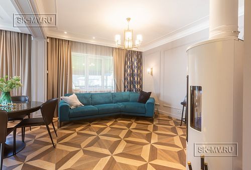 Дизайн интерьера двухэтажного каркасного дома в Сестрорецке - 14