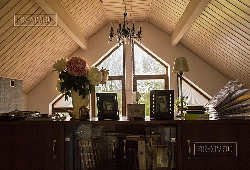 Пример внутренней отделки каркасного загородного дома с эркером в СНТ Фауна - 2