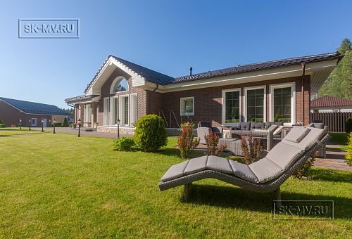 Одноэтажная усадьба в английском стиле в КП Галактика, технология каркас - 55