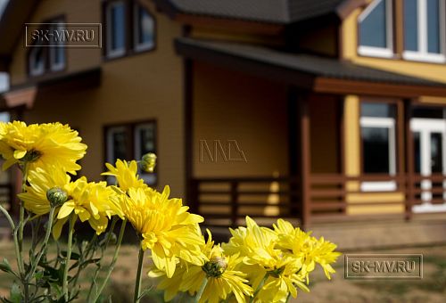 Строительство теплого зимнего каркасного дома 187 кв м с эркером и террасой в КП Цветочный - 14