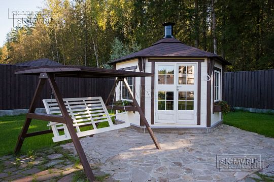 Беседки с мангалом, барбекю и печкой--7