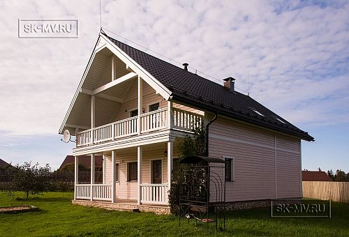 Строительство каркасного коттеджа с большой террасой в п Ольшаники - 13