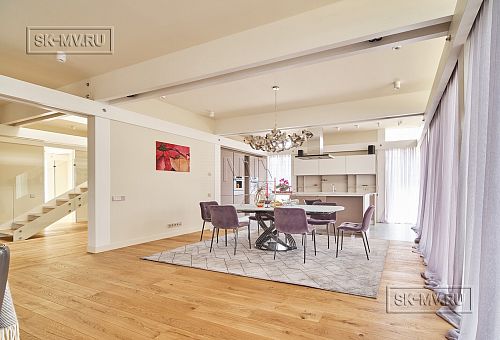 Пример внутренней отделки фахверкого дома в КП Монтевиль - 49