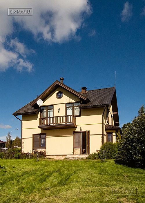 Фото отчет о построенном зимнем каркасном доме с мансардой Северная корода 61 в пос. Волочаевка