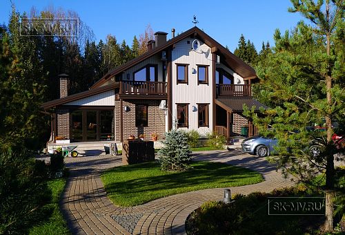 Строительство современного каркасного коттеджа с цокольным этажом в п Ольшаники - 10