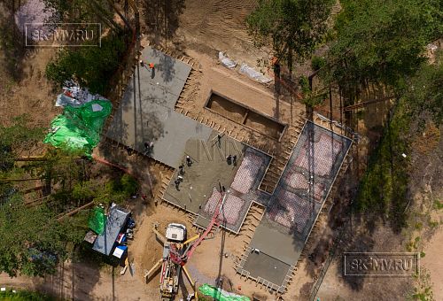 Монтаж индивидуального расчётного фундамента УШП PRO для строительства кирпичного дома в Рощино 2, S плиты = 530 кв.м, Лениградская обл. - 20