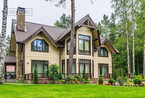 Строительство большого каркасного дома для постоянного проживания ок 300 кв м с террасой и эркером в п Комарово - 6