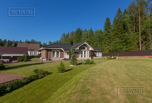 Одноэтажная усадьба в английском стиле в КП Галактика, технология каркас - 46