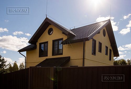 Фото отчет о построенном зимнем каркасном доме с мансардой Северная корода 61 в пос. Волочаевка - 7