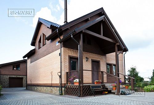 Строительство двухэтажного каркасныого коттеджа с террасой в деревне Порошкино - 23