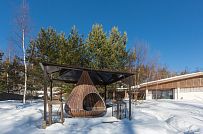 Построенный современный энергоэффективный загородный дом класса премиум с отделкой планкеном в Выборгском районе - мини - 8