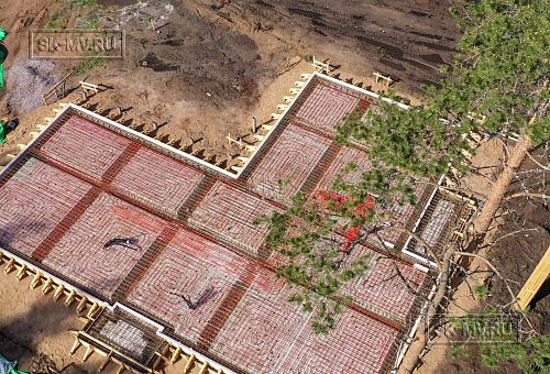 Монтаж индивидуального расчётного фундамента УШП PRO для строительства кирпичного одноэтажного дома в Репино, Лениградская обл. - 32