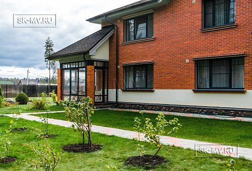 Строительство двухэтажного дома из газобетона с верандой с панорамным остеклением в КП Сосновое - 22