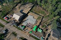 Монтаж индивидуального расчётного фундамента УШП PRO для строительства кирпичного двухэтажного дома в Рощино 2, S плиты = 340 кв.м, Лениградская обл. - мини - 1