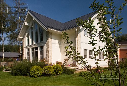 Строительство каркасного дома с навесом для автомобиля в п Пески - 20