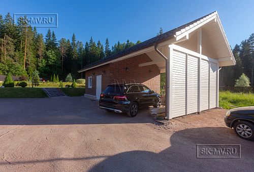 Одноэтажная усадьба в английском стиле в КП Галактика, технология каркас - 12