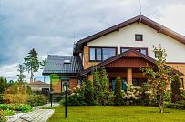 Строительство большого двухэтажного газобетонного коттеджа с комбинированной фасадной отделкой кирпичом и штукатуркой в КП Сосновое - мини - 19