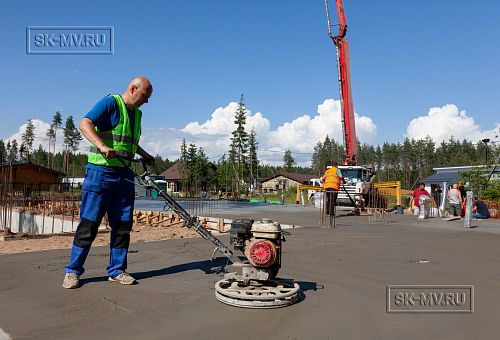 Монтаж индивидуального расчётного фундамента УШП PRO для строительства кирпичного дома в Рощино 2, S плиты = 530 кв.м, Лениградская обл. - 48