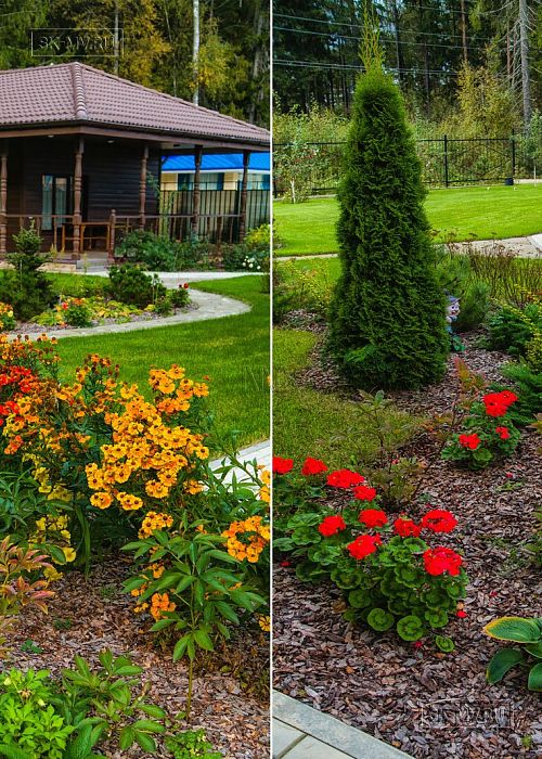 Ландшафтный дизайн территории загородного дома в Сосновом бору 7