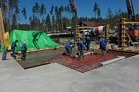 Монтаж индивидуального расчётного фундамента УШП PRO для строительства кирпичного двухэтажного дома в Рощино 2, S плиты = 340 кв.м, Лениградская обл. - мини - 22