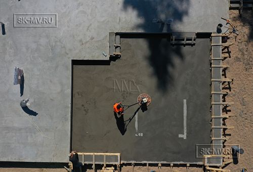 Монтаж индивидуального расчётного фундамента УШП PRO для строительства кирпичного двухэтажного дома в Рощино 2, S плиты = 340 кв.м, Лениградская обл. - 40