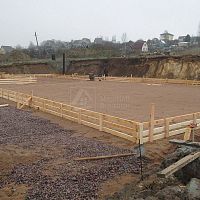 Устройство основания фундамента, монтаж опалубки