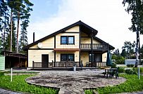 Строительство большого желтого каркасного дома с гаражом и сауной в пгт Сиверский - мини - 24