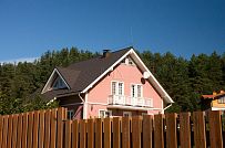 Построенный каркасный дом ок 170 кв м с балконом и террасой Северная корона 65 в пос. Волочаевка - мини - 4