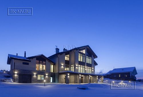 Фото репортаж с места строительства кирпичного дома ок 800 кв м с цоколем и СПА в д Пеники Лен области - 39