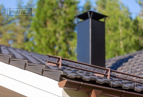 Одноэтажная усадьба в английском стиле в КП Галактика, технология каркас - 36