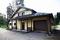 Строительство большого желтого каркасного дома с гаражом и сауной в пгт Сиверский - мини - 14