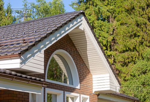 Одноэтажная усадьба в английском стиле в КП Галактика, технология каркас - 38