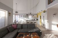 Дизайн интерьера каркасного дома в Оликах 3 - мини - 53