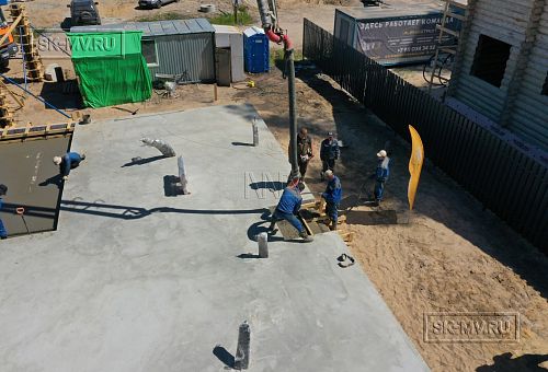 Монтаж индивидуального расчётного фундамента УШП PRO для строительства кирпичного двухэтажного дома в Рощино 2, S плиты = 340 кв.м, Лениградская обл. - 24