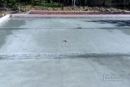 Фото репортаж с места строительства загородного коттеджа из газобетона с сауной внутри в Савое Ленобласти  - 10