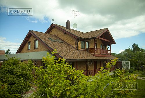 Строительство двухэтажного каркасного коттеджа 263 кв м с балконом, террасой и навесом для автомобилей в п Володарский - 6