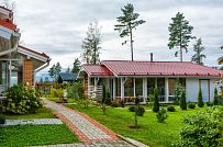 Строительство одноэтажного коттеджа из газобетона с теплой верандой с панорамным остеклением в КП Сосновое - мини - 5