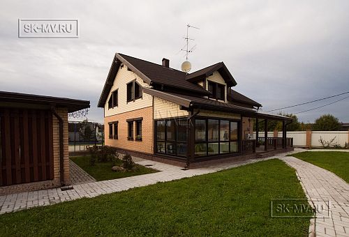 Строительство зимнего каркасного дома с верандой в д Олики - 46