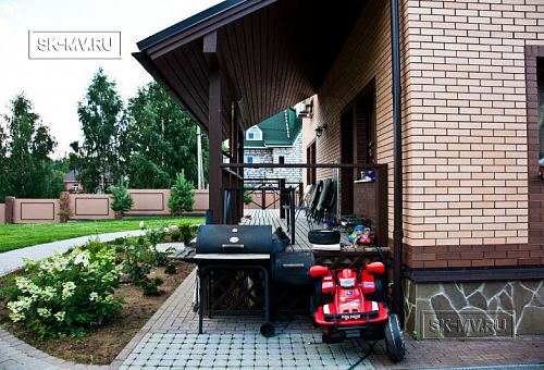 Строительство двухэтажного каркасныого коттеджа с террасой в деревне Порошкино - 17